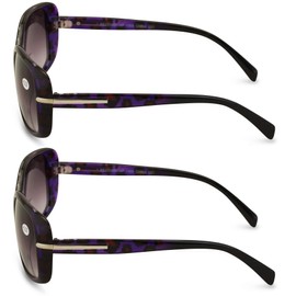 2 Pairs Women's Bifocals Reading Sunglasses Reader Glasses Vintage Outdoor Purple (2 Purple, 2.00)