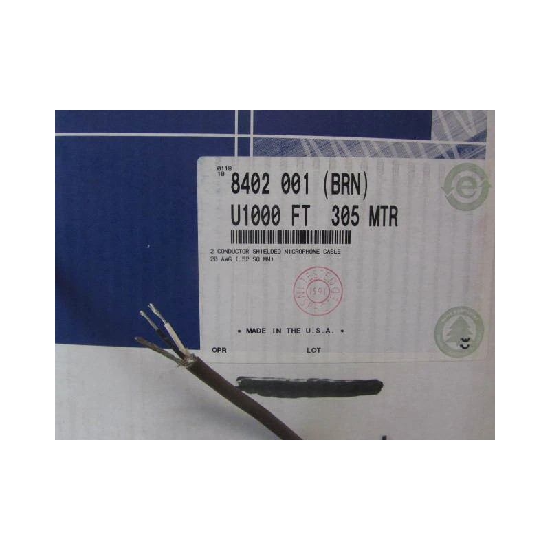 Belden 8402 Audio Interconnect Cable/ SOLD BY THE FOOT/ Audiophile