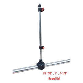 Brocraft Boat Rail Mount Flag Pole / Boat Flag Pole For Round Rail Mount
