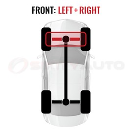 2 pc Sixity Front CV Axle Kit compatible with Mazda 3 2.0L L4 2.3L 2.5L 2007-2013 - Pair Left Right Driver Passenger Complete Axle Shaft Assembly