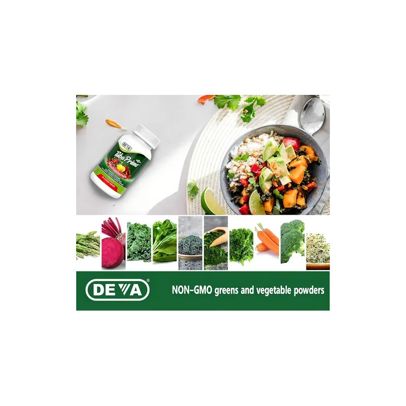 Deva Multivitamínico Vegano Sin Sabor 90 Tabs Sin Gluten Adultos