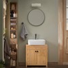 Haotian Bathroom Tall Cabinet with 1 Drawer, 2 Doors and