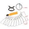 Techson Fish Stringer Kit, Portable Live Fish Large Buckle Lock,