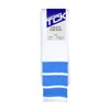 TCK Retro 3 Stripe Tube Socks (Columbia Blue, Medium)