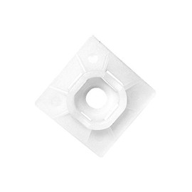 Gardner Bender 45-MB Cable Tie Mounting Base, 1 Inch. x 1 Inch., Wire / Cord Management Industrial and Household Use, 5 Pk., Natural