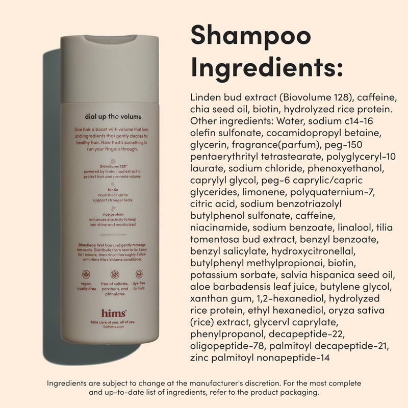 hims Max Volume Men's Shampoo & Conditioner Set - Volumizing