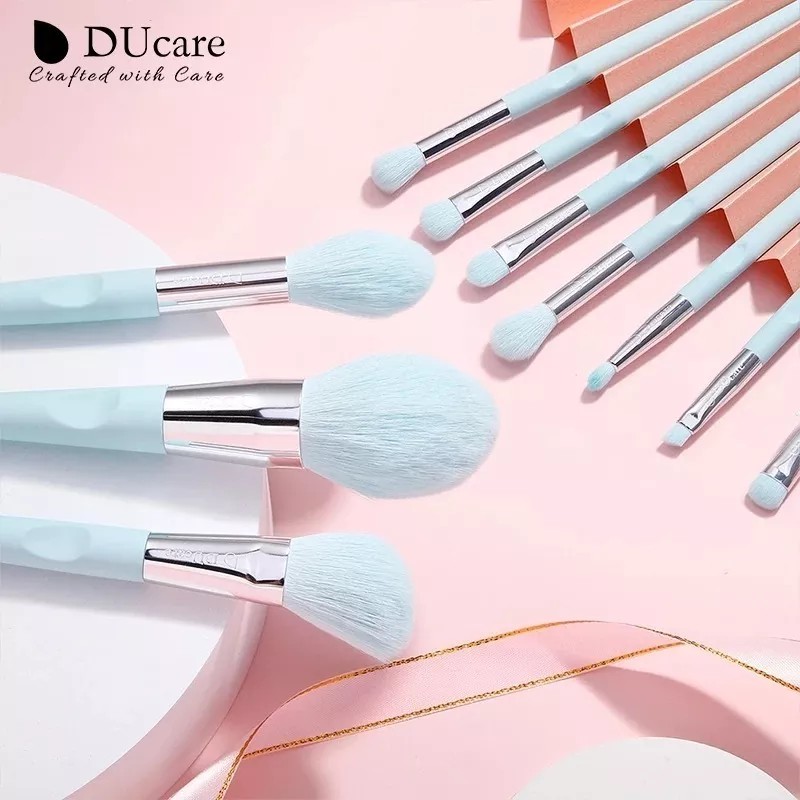 Ducare Set De 10 Piezas Con Porta Brochas Azul 100%