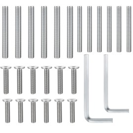 Moxweyeni 26 Pcs Cat Tree Parts Scratching Post Replacement Screws, M10 and M8 Screws with 2 Wrench, 12 Threaded Bolt and 12 Screw Not Include Cat Scratching Post