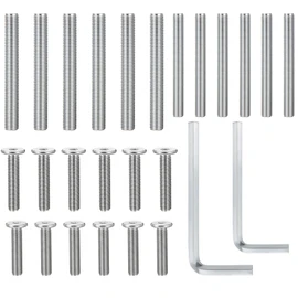 Moxweyeni 26 Pcs Cat Tree Parts Scratching Post Replacement Screws, M10 and M8 Screws with 2 Wrench, 12 Threaded Bolt and 12 Screw Not Include Cat Scratching Post