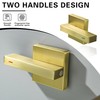 BEIYI Wall Mount Tub Filler Brushed Gold Bathtub Faucet Extra