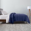 Ella Jayne Microfiber Down-Alternative Solid Color Comforter - Navy -