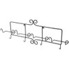 Bard's Black Wrought Iron Horizontal Wall Mountable Cup and Saucer