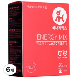 I&G Medix Pet Energy Mix Nutrients, 40g, Immune Antioxidant, 6 Count / 아이앤지메딕스 반려동물 에너지믹스 영양제, 40g, 면역항산화, 6개