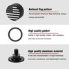 Anodized Aluminum Welding Hood Fasteners for Pipeliner Helmet, USA Flag