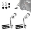 Upgrade Highway Footpegs, 1.25" Motorcycle Highway Pegs Long Angled Adjustable