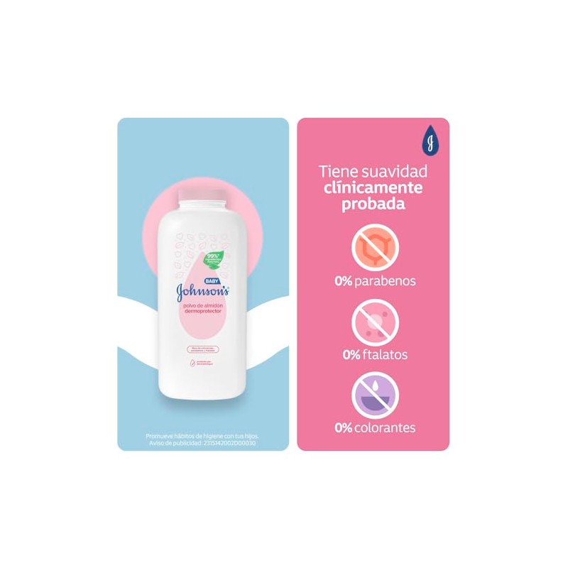 Johnson's Polvo de Almidón Dermoprotector 400 g