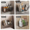 Plaitaoai Acrylic Shower Caddy,6 Pack Acrylic Rustproof Shower Organizer with