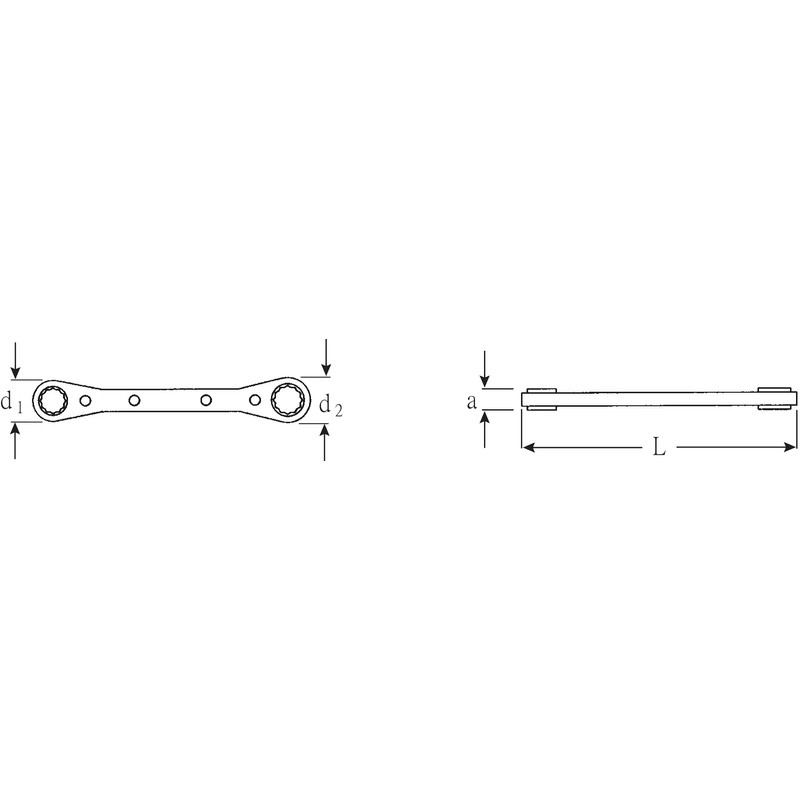 Stahlwille 25-9X10 Plate Ratchet Glasses