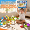 Electric Train Set for Kids Ages 3-8, 208Pcs 3D Flexible