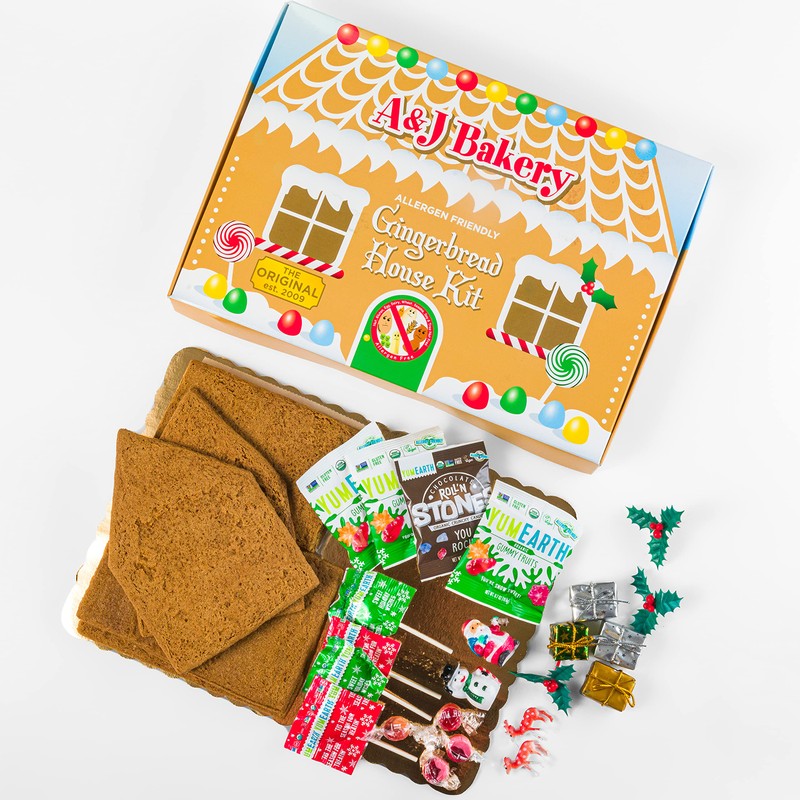 Vegan Allergen-Friendly Gluten-Free Cookie House Kit – 6 Pre-Baked Pieces,