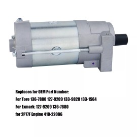 Soarider 127-9209 Starter Motor Replacement for Exmark 136-7880 Lawn Mowers