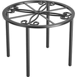 Ukipos Soporte para Plantas de Metal, Base para Macetas Metálica de 26x20 cm, Soporte para Decorar Plantas, Porta Macetas, Maceteros, Estante para Macetas para Interior y Exterior