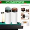 Sinsilvie 12 PCS Screw on Pool Cue Tips Replacement Kit