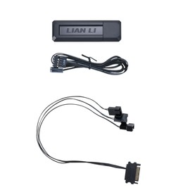 Lian Li UNI Fan L-Wireless Controller for Computer Fans, Works with SL-Infinity, CL Wireless, SL & TL Wireless, Strimer Wireless, and Hydroshift II with PWM SATA Cable - Black (RF-T-B)