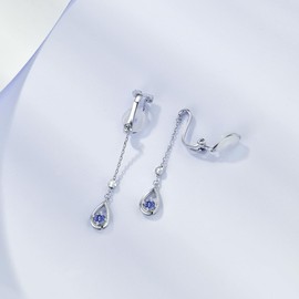 Free Bird Earrings, Women's Popular, Hypoallergenic, 925 Silver, Painless, Quality, Zircon Earrings, Swaying, Simple, Celebrations, Birthdays, Anniversaries, Gift