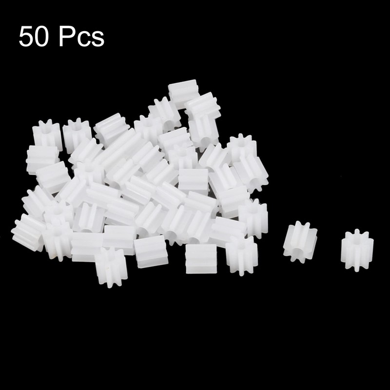 uxcell 50pcs Plastic Gears 8 Teeth Model 082A Reduction Gear