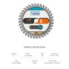 Luckyway 3 Inch Circular Saw Blades 36T with 3/8 Inch