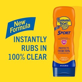 Banana Boat Sunscreen Sport Performance Broad Spectrum Sun Care Sunscreen Lotion - SPF 50, 8 Ounce