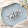 Easedaily Peine de novia para el cabello de novia con