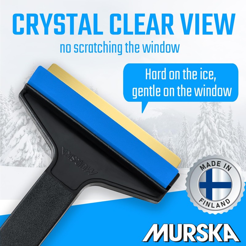Car Ice Scraper Brass Blade - Fast, Effortless, efficient &