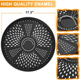 DcYourHome Pellet Adapter for Solo Bonfire Accessories Solo Stove Bonfire Pellet Adapter, Enameled Steel Wood Stove Adapter for Solo Stove Bonfire 2.0 1.0 Burning Pellets Extension Accessories 17.3"