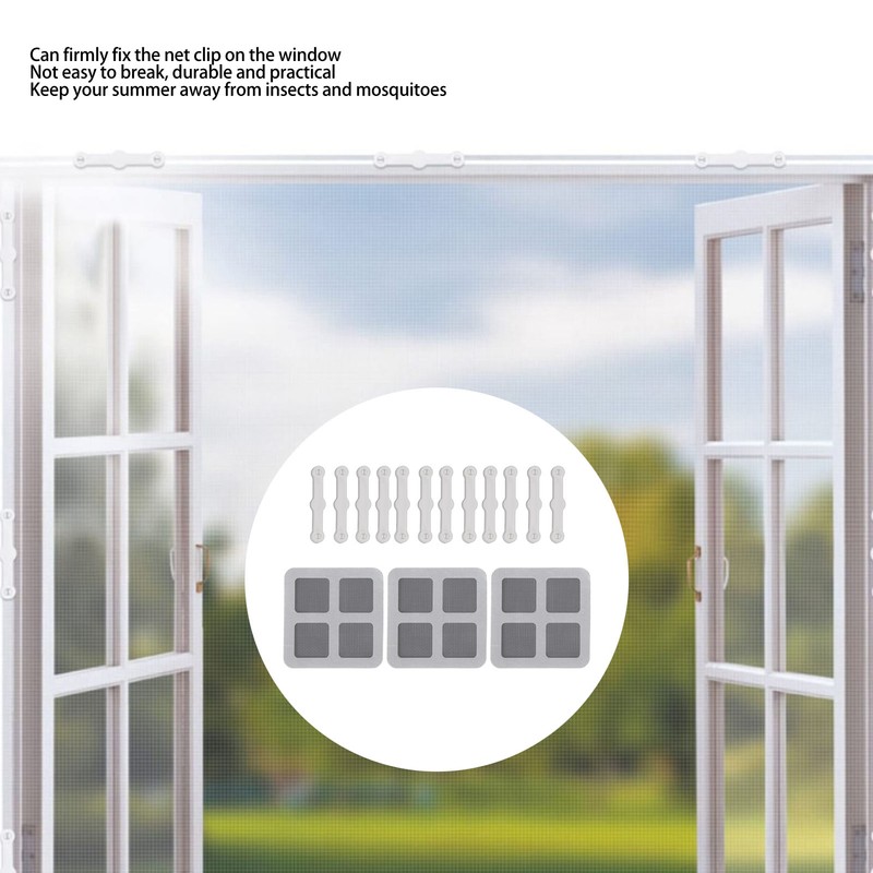 12Pcs Screen Window Clips Home Windows Mounting Buckle for Fly