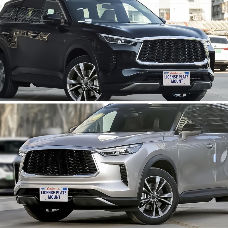 Heavy Duty Front License Plate Bracket Compatible with Infiniti QX60