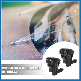 A ABSOPRO 2pcs Windshield Washer Nozzle for Toyota Sienna Solara Corolla Tundra 2.5 Meters Hose with Connectors Kit Replaces CL5644 Item Replacement