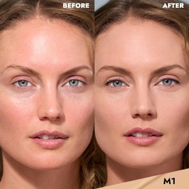 COVER FX Skin Discovered Longwear Full Coverage Concealer | Buildable Crease-Resistant High Coverage Formula Conceals, Corrects, and Brightens | M1- light to medium skintones with golden understones