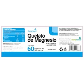 QUELATO DE MAGNESIO c/60 capsulas TECNONATURA
