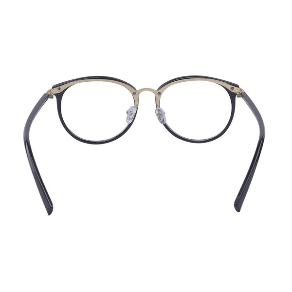 ALWAYSUV Retro Glasses Metal Bridge Clear Lens Round Optical Strength Frame -