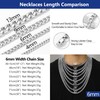Prosteel Mens Chain Necklace for Man Stainless Steel Chains Minimalist