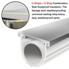 Garage Door Seals Bottom Rubber with Pre-drilled Aluminum Track Retainer