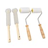 4PCS Honey Extractor Uncapping Needle Roller Wood Handle Honey Uncapper