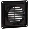 Knightsbridge EXAV009B 100mm/4 Extractor Fan Grille with Fly Screen-Black, EX009B