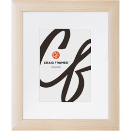 Craig Frames Contemporary, 13x19 Picture Frame Matted for a 9x13 Photo, Natural