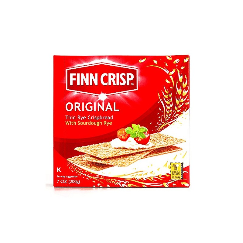 Finn Crisp Original Thin Rye Crispbread 7 oz each (2