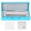 Blues Harmonica 10‑Hole Mouthorgan Eb Key ABS Resin Comb Beginner