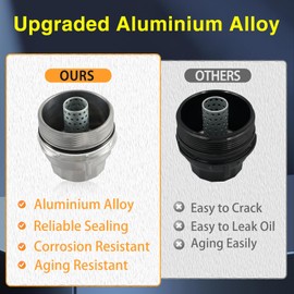 Oil Filter kit :Oil Filter + Oil Filter Housing Cap + Stainless Steel Oil Filter Cap Wrench Compatible with Toyota 4Runner Avalon Camry Lexus ES300h ES350 LS460 Replace#: 15620-31060 04152-YZZA1