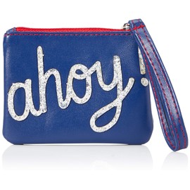 Hatley Girl's Mini Nautical Treasure Pouch, Blue/White, One Size